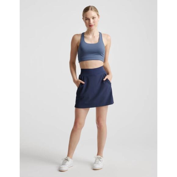 Quince Performance Tech Skort L Navy Blue NWT - Picture 1 of 7